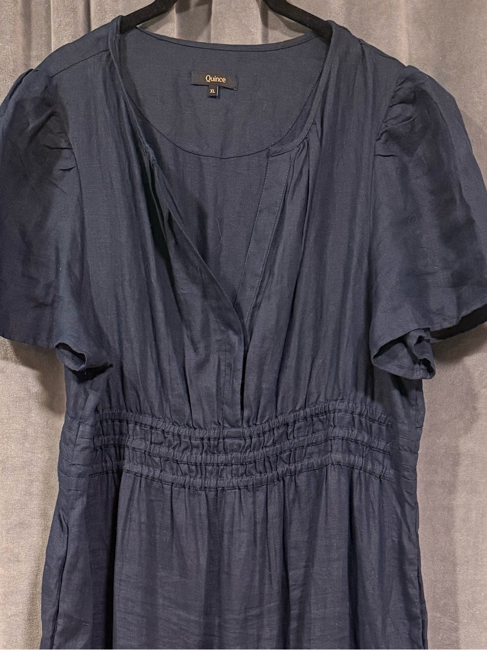 Quince 100% Organic Cotton Tiered Maxi Dress sz XL - Picture 10 of 12